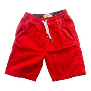 Mini Boden Elastic Waist Pull-On Red Shorts Drawstring Style Casual Size 8Y6